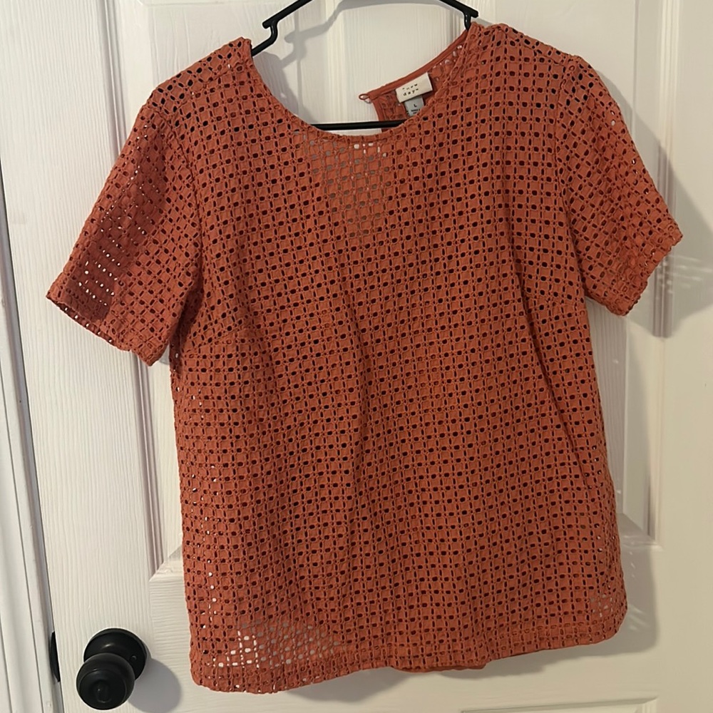 Burnt orange dress shirt